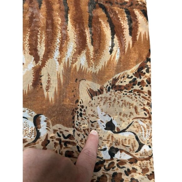 Symphony Statement Fashion‎ Scarf Safari Animal Print Cheetahs Brown Black Wrap - Picture 5 of 10